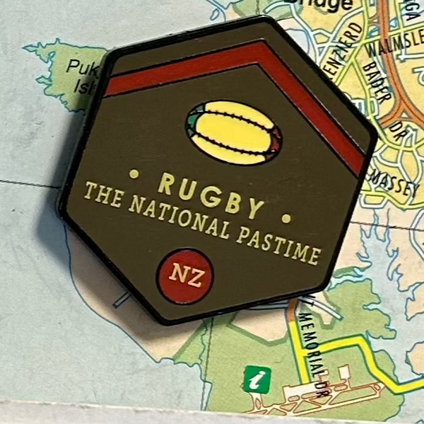 Enamel pin - rugby