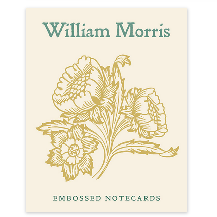 Boxed cards - embossed William Morris